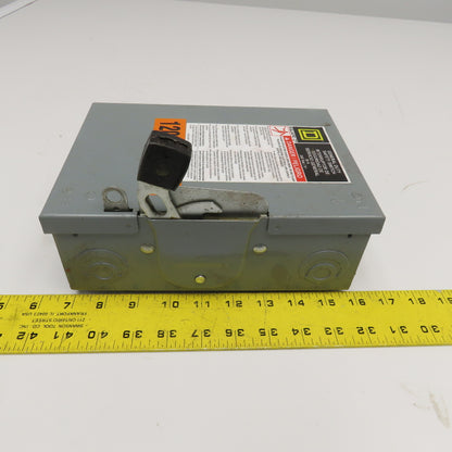 Square D D321N 30A 240V Fusible Safety Disconnect Switch
