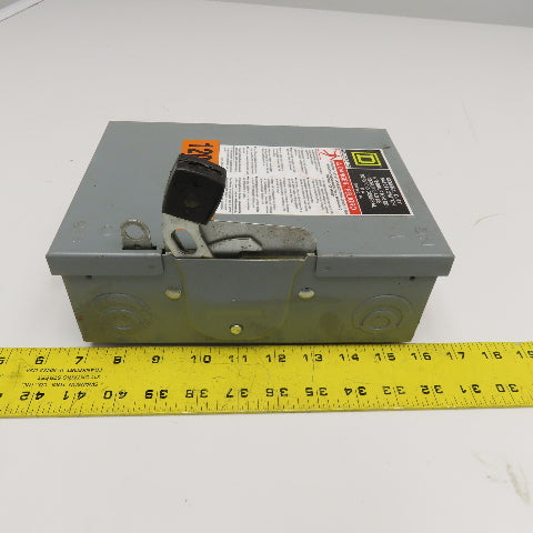 Square D D321N 30A 240V Fusible Safety Disconnect Switch