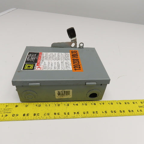 Square D D321N 30A 240V Fusible Safety Disconnect Switch