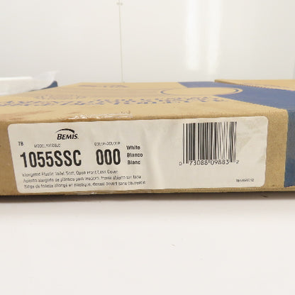 Bemis 1055SSC Open Front Elongated White Plastic Toilet Seat Lot Of 3