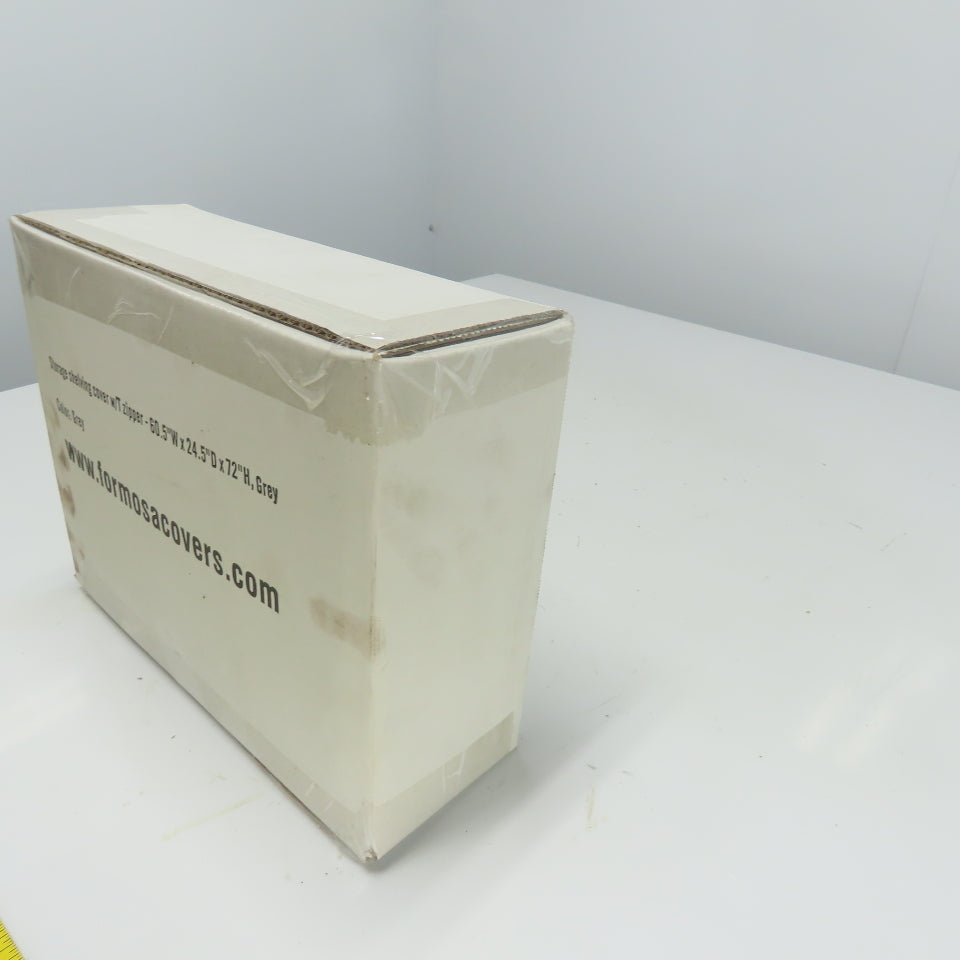 Formosa covers 60.5" W x 24.5" D x 72" H Storage Shelving Cover W/ T Zipper Grey