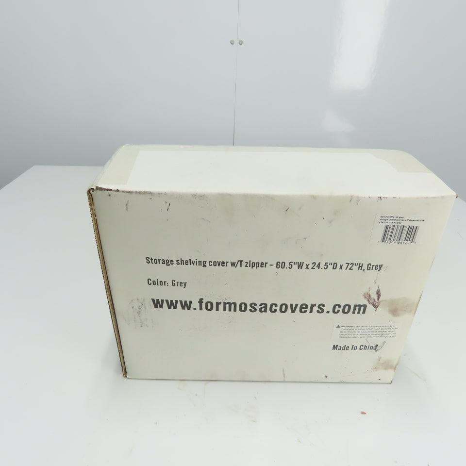 Formosa covers 60.5" W x 24.5" D x 72" H Storage Shelving Cover W/ T Zipper Grey