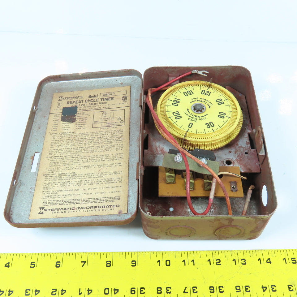 Intermatic C8825 Repeat Cycle Timer Counter Single Pole Double Throw 125-480V