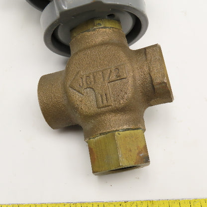 Johnson Controls V-3000-1 1/2" NPT Bronze 3 Way Air Switching Valve 25PSI