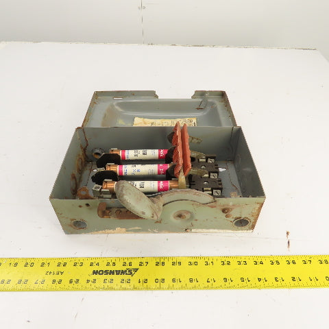 Square D H-361 30A 600V Heavy Duty Fusible Safety Disconnect Switch 15HP 3-Pole