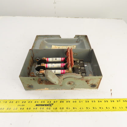 Square D H-361 30A 600V Heavy Duty Fusible Safety Disconnect Switch 15HP 3-Pole