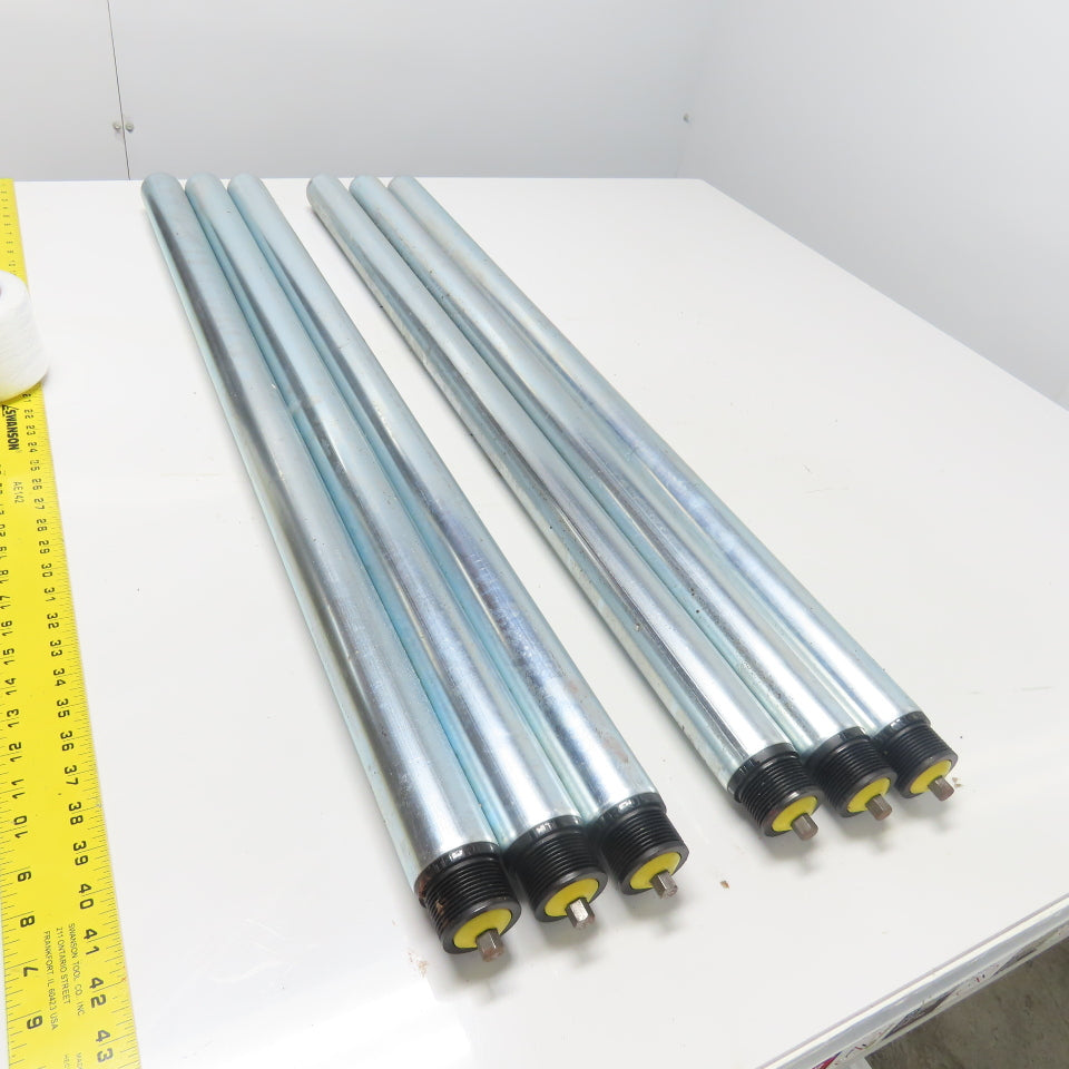 Intrroll Universal Conveyor Roller 970mm BF Length x 50mm OD 40" OAL Lot Of 6