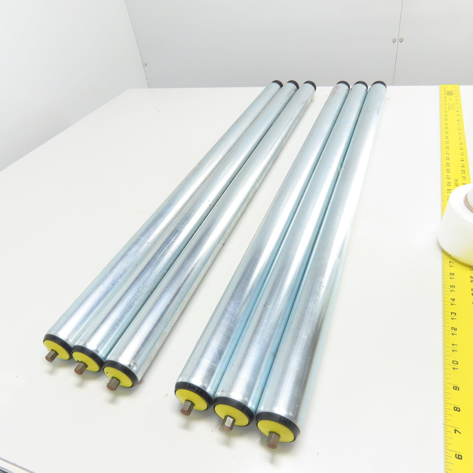 Intrroll Universal Conveyor Roller 970mm BF Length x 50mm OD 40" OAL Lot Of 6