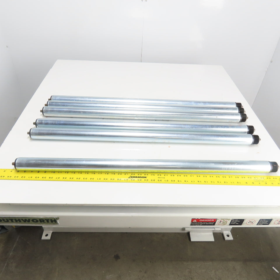 Intrroll Universal Conveyor Roller 970mm BF Length x 50mm OD 40" OAL Lot Of 6