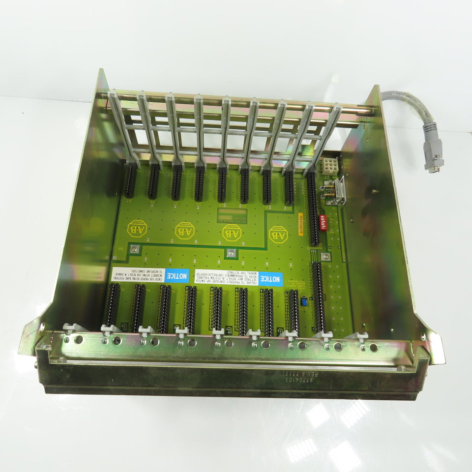 Allen Bradley 1771-A2B Ser B 8 Slot I/O Chassis PLC Rack W/ 1771-CP1 NEW