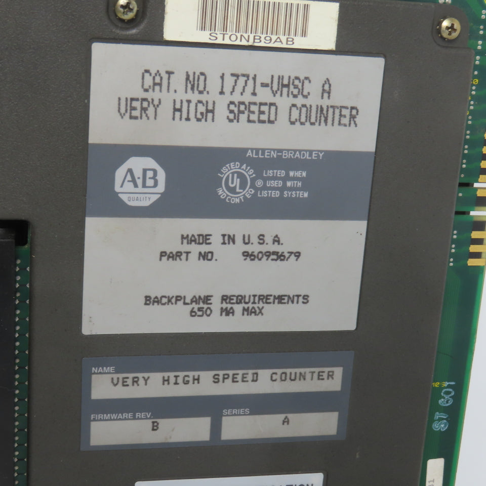 Allen Bradley 1771-VHSC Ser A FW B Very High Speed Counter Module