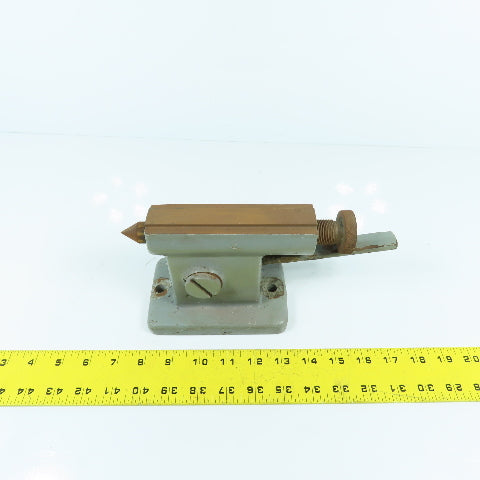 Unknown Make/Model Lathe Tailstock W/Dead Center 4" Centerline Quick Release
