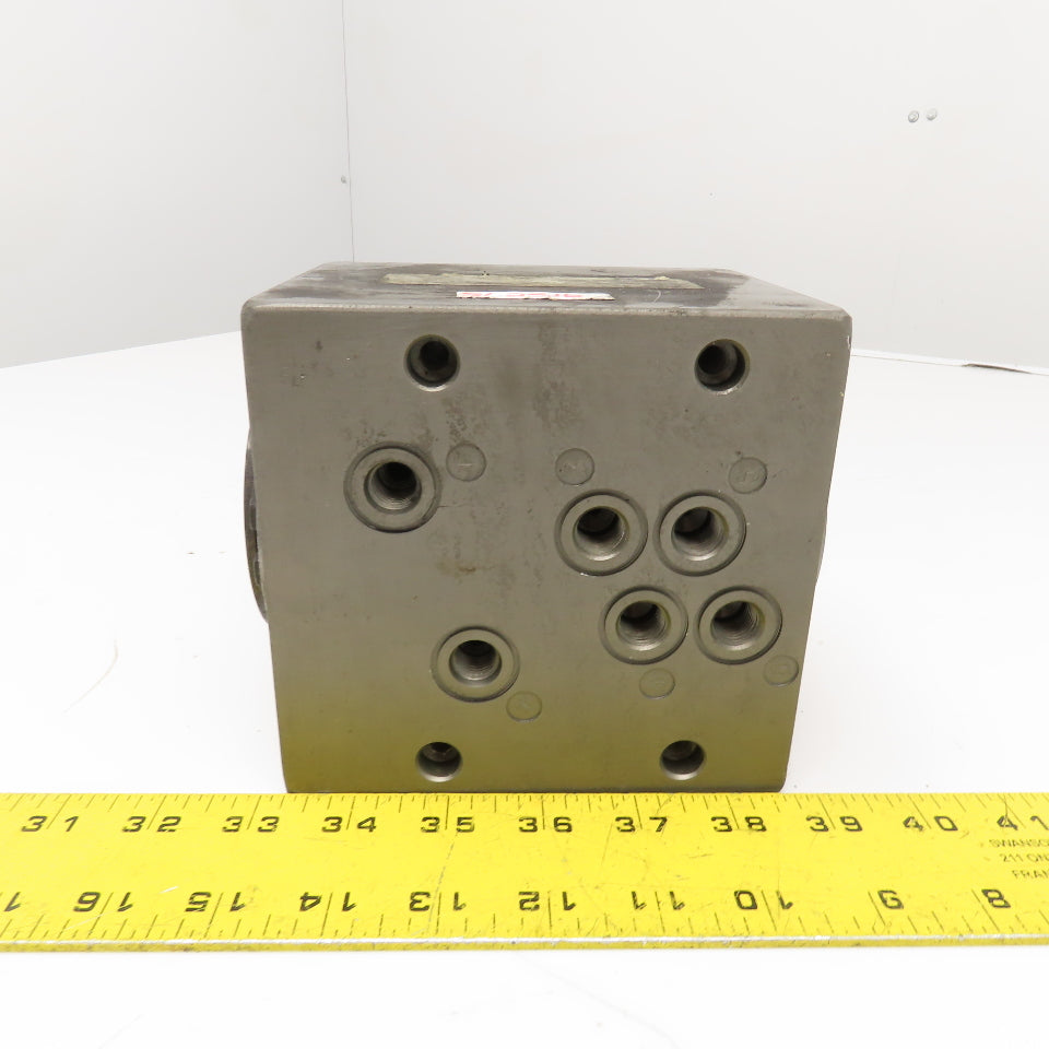 6 Port Aluminum Hydraulic Rotary Union Manifold Right Angle G1/4