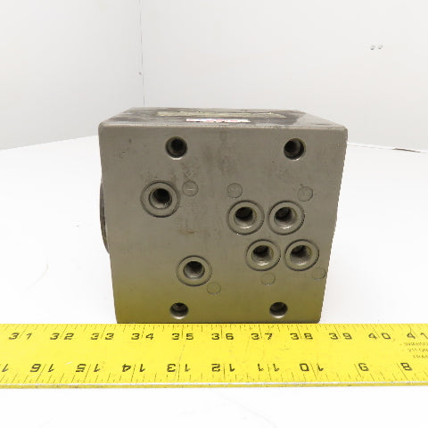 6 Port Aluminum Hydraulic Rotary Union Manifold Right Angle G1/4