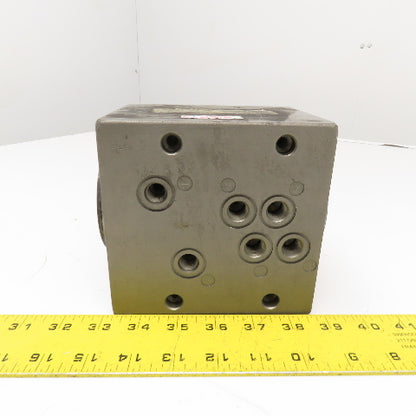 6 Port Aluminum Hydraulic Rotary Union Manifold Right Angle G1/4