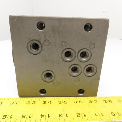 6 Port Aluminum Hydraulic Rotary Union Manifold Right Angle G1/4