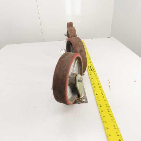 Glide Maxx 66028051 66028325 8" x 2" Polyurethane Casters 2 Swivel 2 Rigid Set/4