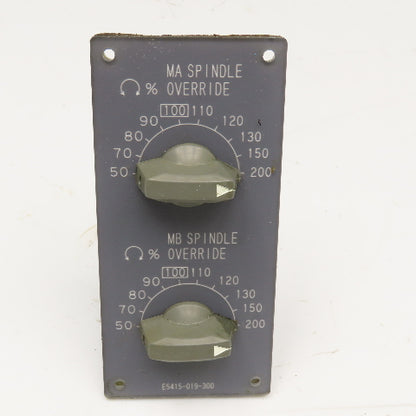 Okuma E5415-019-300 Spindle Override Controller Assembly