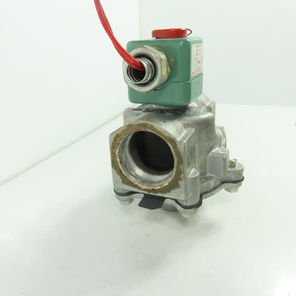 Asco 8215C073 Red-Hat 1-1/2" Solenoid Gas Valve 25PSI 50/60Hz 120V Coil