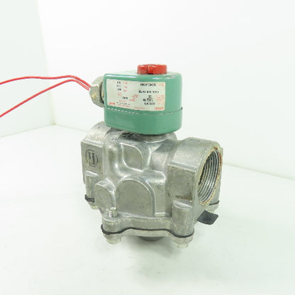 Asco 8215C073 Red-Hat 1-1/2" Solenoid Gas Valve 25PSI 50/60Hz 120V Coil