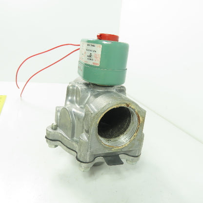 Asco 8215C073 Red-Hat 1-1/2" Solenoid Gas Valve 25PSI 50/60Hz 120V Coil