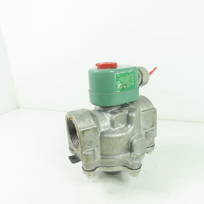 Asco 8215C073 Red-Hat 1-1/2" Solenoid Gas Valve 25PSI 50/60Hz 120V Coil