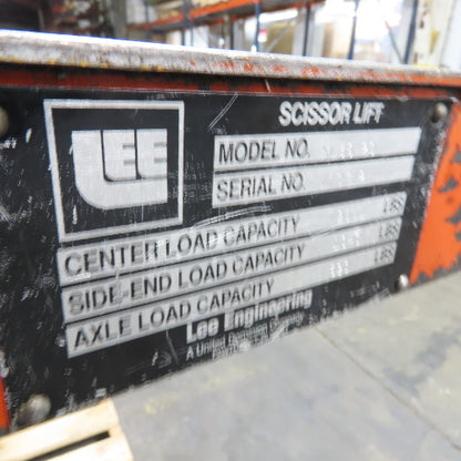 Presto XL36-20 2000LB 48" x 48" Scissor Lift Table 115V 1PH 7" To 43" H