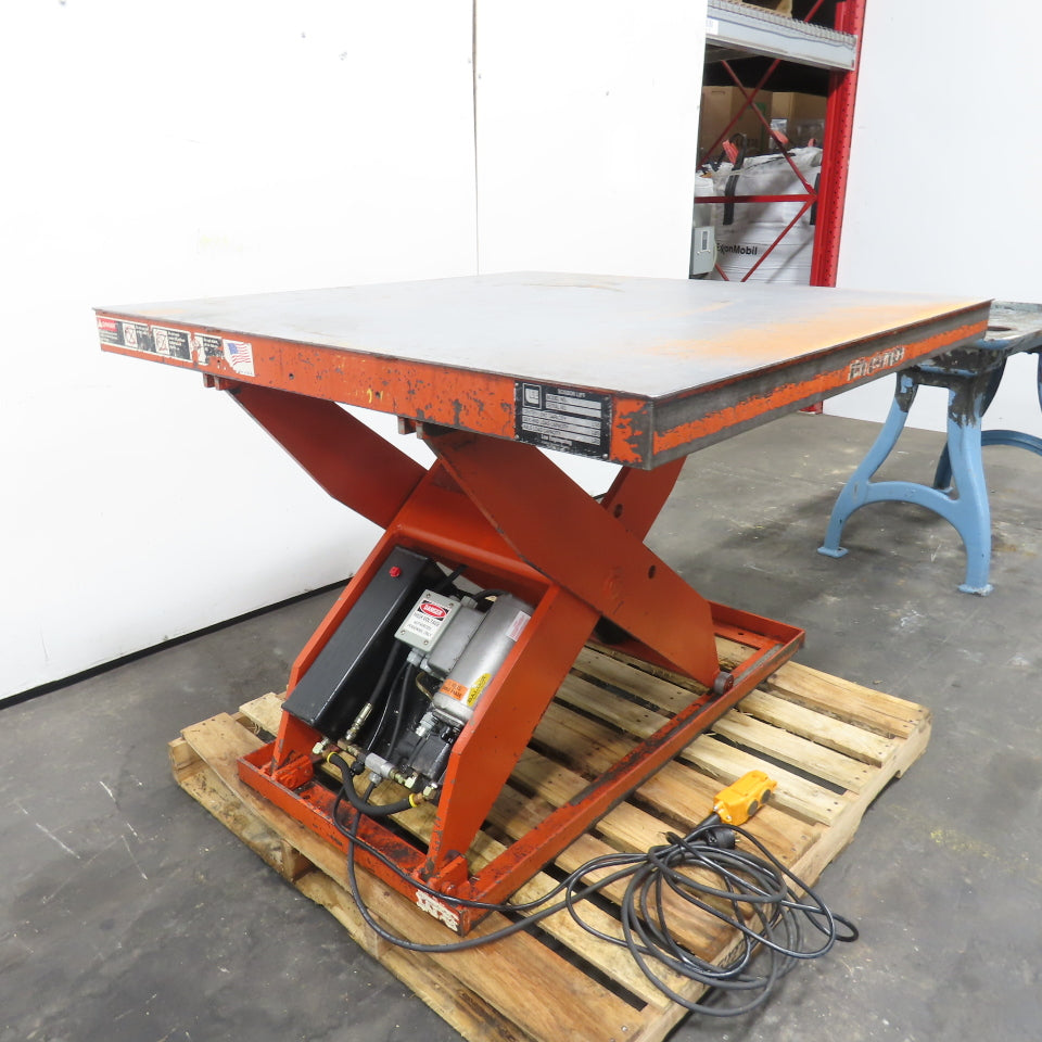 Presto XL36-20 2000LB 48" x 48" Scissor Lift Table 115V 1PH 7" To 43" H