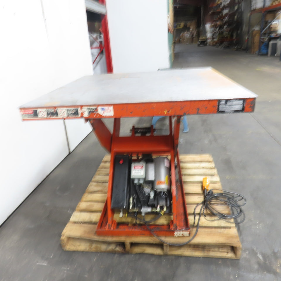 Presto XL36-20 2000LB 48" x 48" Scissor Lift Table 115V 1PH 7" To 43" H