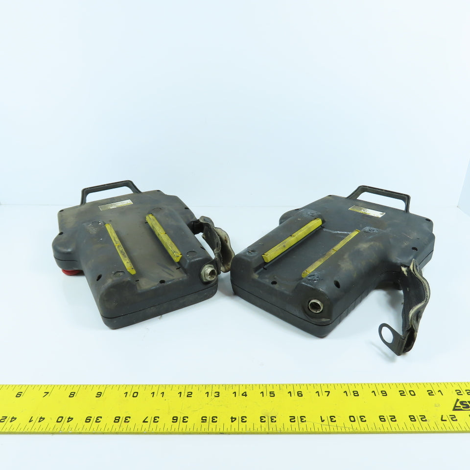 Fanuc A05B A20B-2000-0590 Robot Teach Pendant (Bad Overlay Parts/Repair Lot Of 2