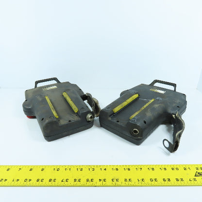Fanuc A05B A20B-2000-0590 Robot Teach Pendant (Bad Overlay Parts/Repair Lot Of 2