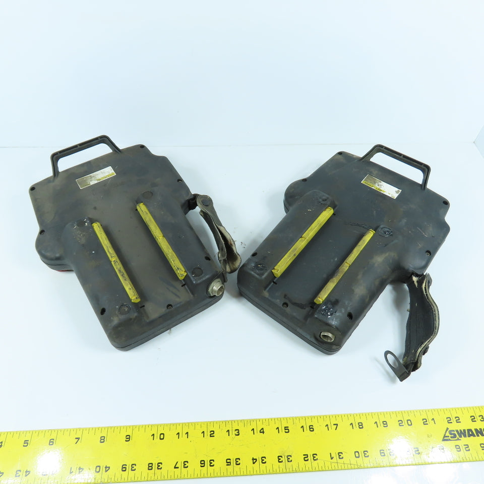 Fanuc A05B A20B-2000-0590 Robot Teach Pendant (Bad Overlay Parts/Repair Lot Of 2
