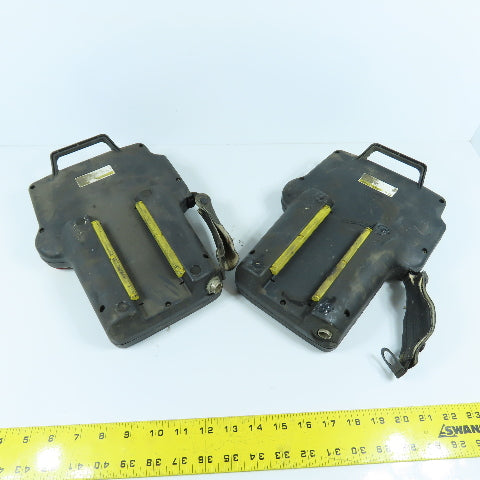 Fanuc A05B A20B-2000-0590 Robot Teach Pendant (Bad Overlay Parts/Repair Lot Of 2