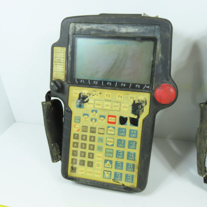 Fanuc A05B A20B-2000-0590 Robot Teach Pendant (Bad Overlay Parts/Repair Lot Of 2
