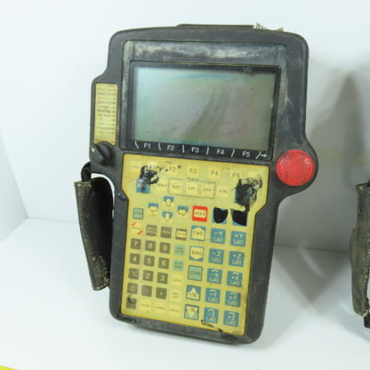 Fanuc A05B A20B-2000-0590 Robot Teach Pendant (Bad Overlay Parts/Repair Lot Of 2