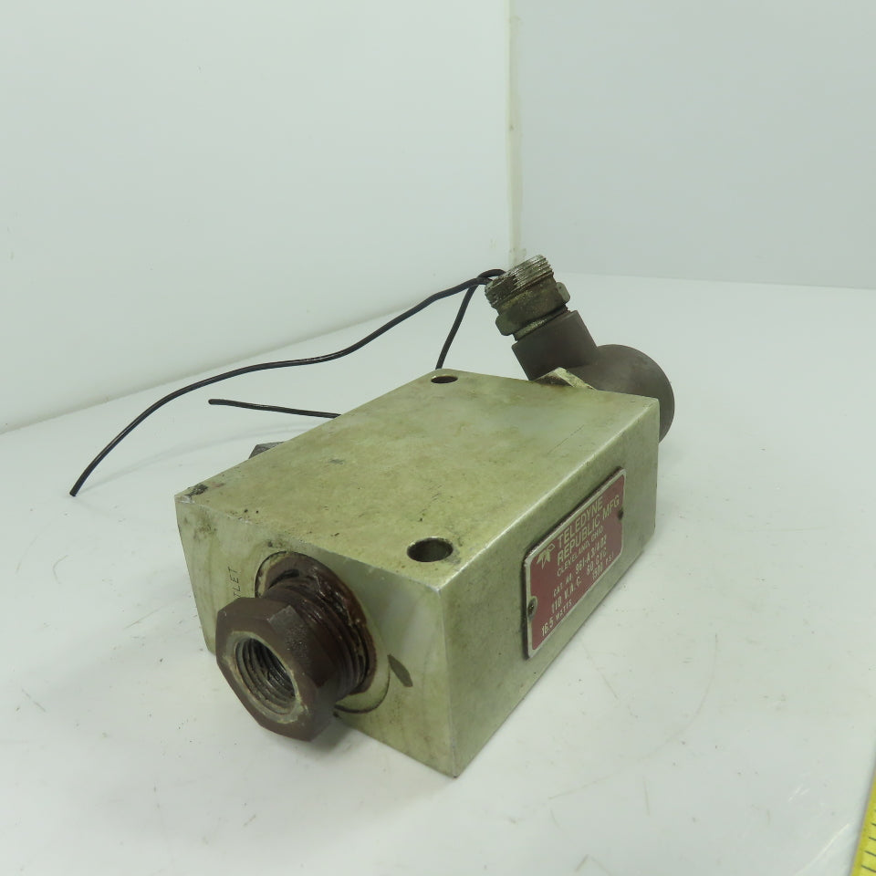 Teledyne 961-A 3/4 D2 110VAC Solenoid Valve 60Cyc 1500PSI 16.5W