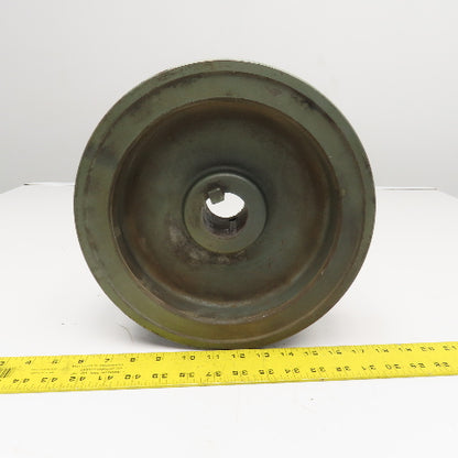 11.4" OD x 3-5/16" Wide 3 Groove Belt Pulley 1-5/8" Bore C Belt