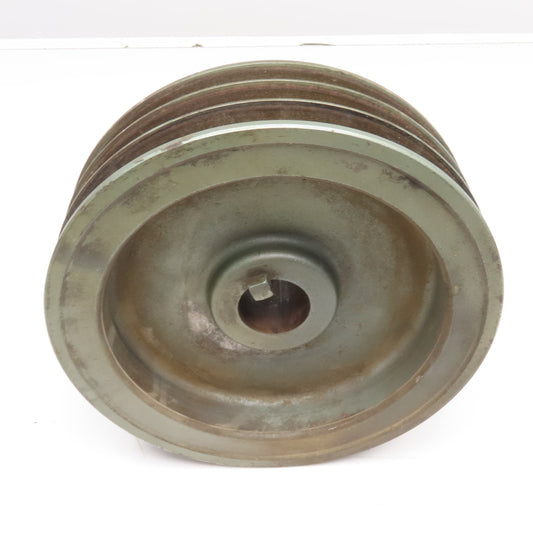 11.4" OD x 3-5/16" Wide 3 Groove Belt Pulley 1-5/8" Bore C Belt