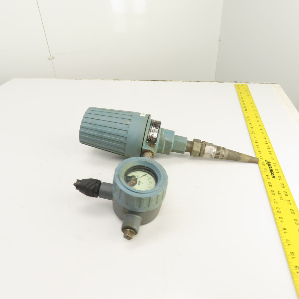 Foxboro RTT10-AQFLS003 Temperature Transmitter Thermocouple W/Gauge 30-130° 30V