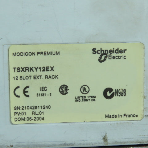 Schneider TSXRKY12EX Modicon Premium 12-Slot Extension Rack