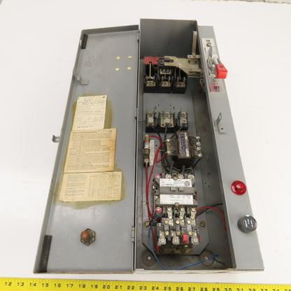 Westinghouse A204S1AAABLT Size 1 Fusible Combination Motor Starter 10HP 120V Coi