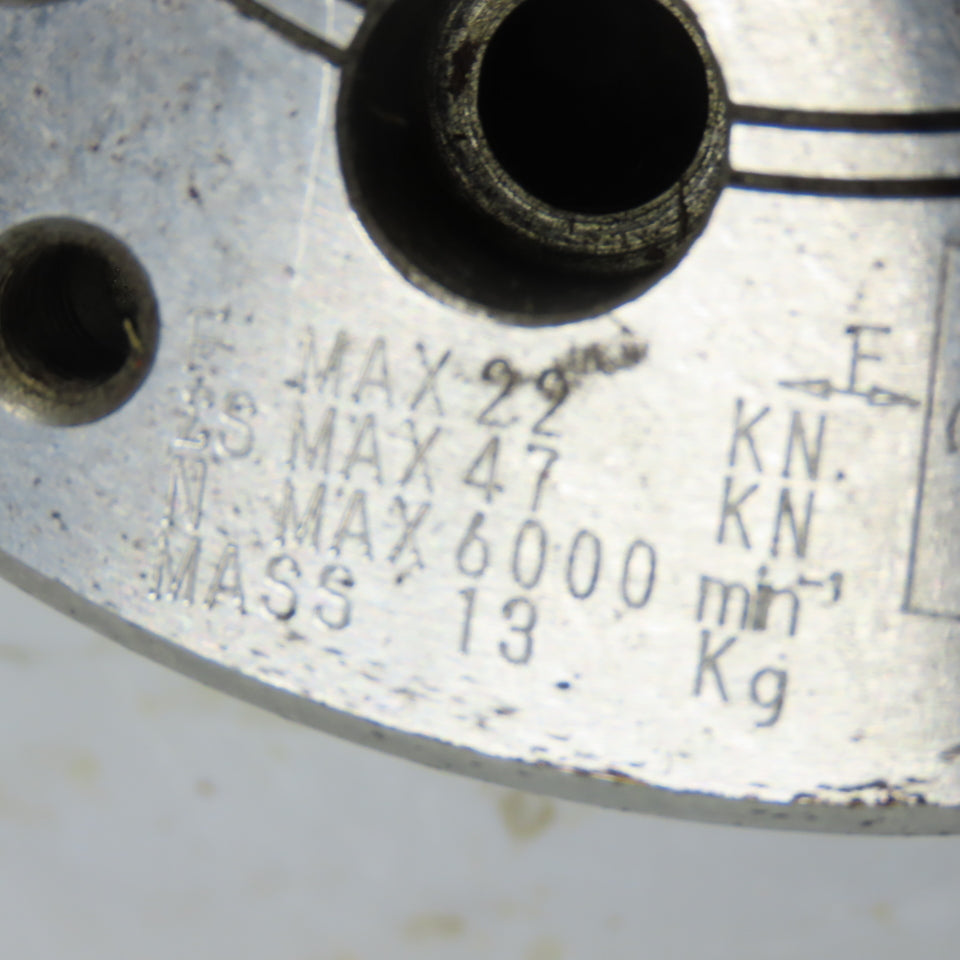 MMK ZA5-6-46-30 6-1/2" 3-JAW Open Center Power Lathe Chuck 6000RPM