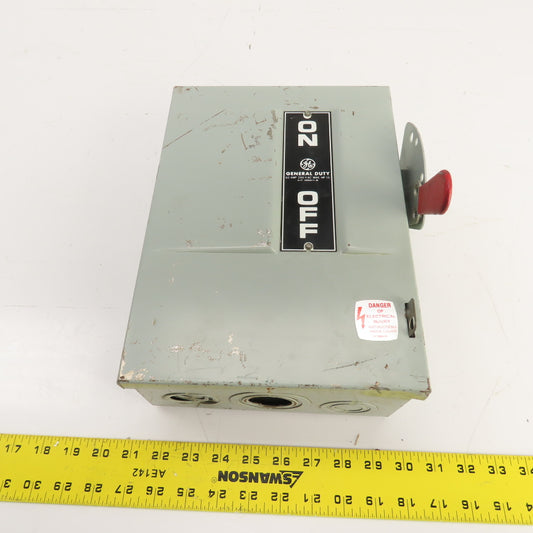 General Electric TG4322 60A 240V Fusible Safety Disconnect Switch 15HP 3-Pole
