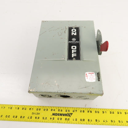 General Electric TG4322 60A 240V Fusible Safety Disconnect Switch 15HP 3-Pole