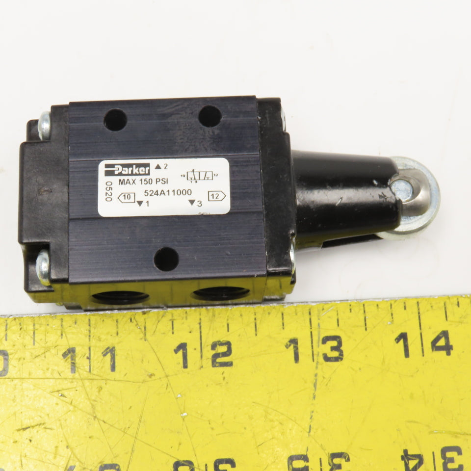 Parker 524A11000 3/2 Position Cam Roller Pneumatic Limit Switch Valve