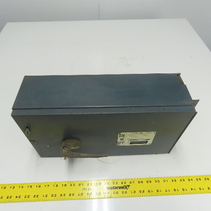 General Electric QMR364 200A Fusible Interrupter Panelboard Switch 3-Pole 600VAC