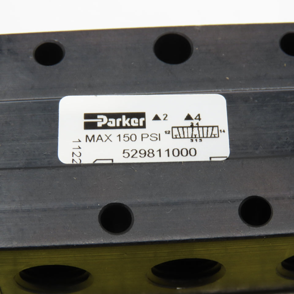 Parker 529811000 5/3 Position Manual Pneumatic Directional Spool Valve 1/4" NPT