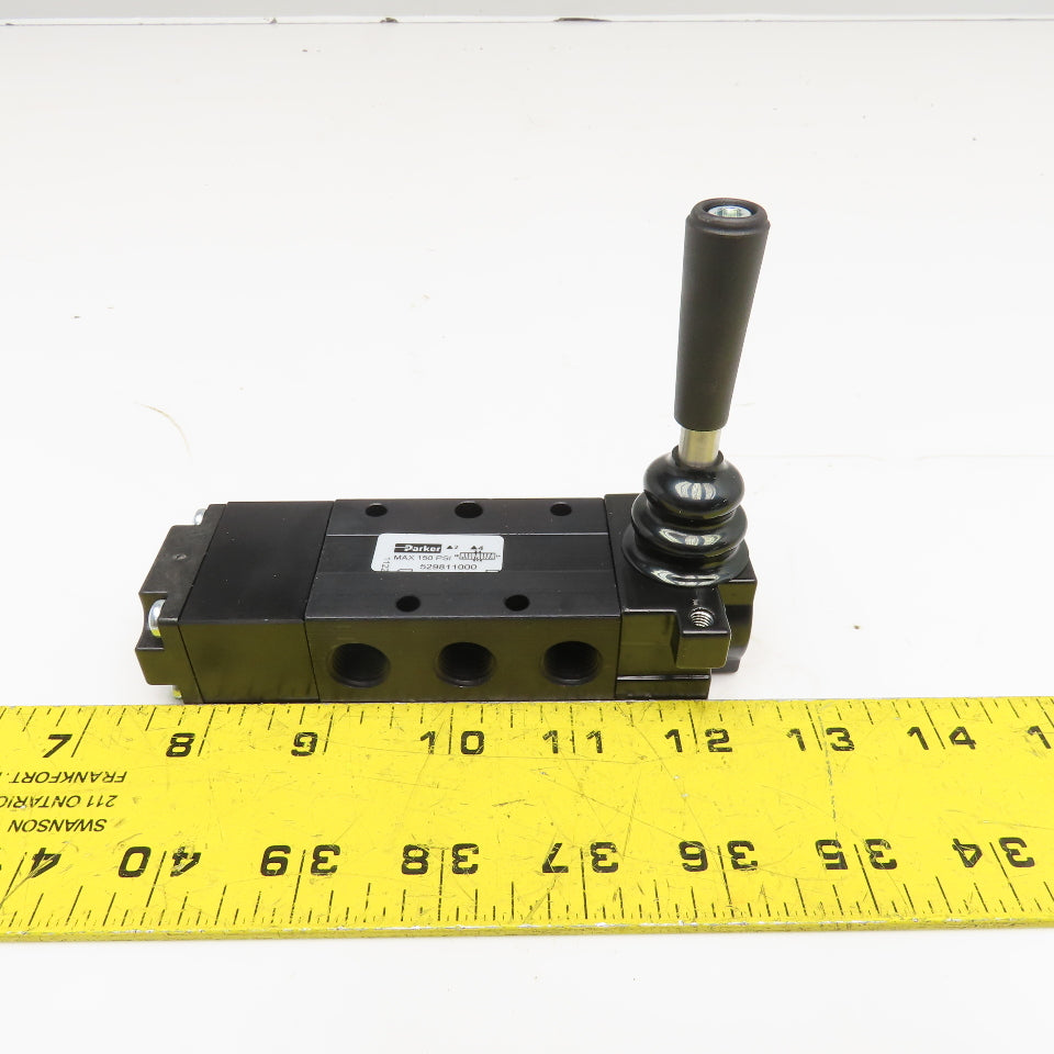 Parker 529811000 5/3 Position Manual Pneumatic Directional Spool Valve 1/4" NPT