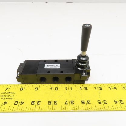 Parker 529811000 5/3 Position Manual Pneumatic Directional Spool Valve 1/4" NPT