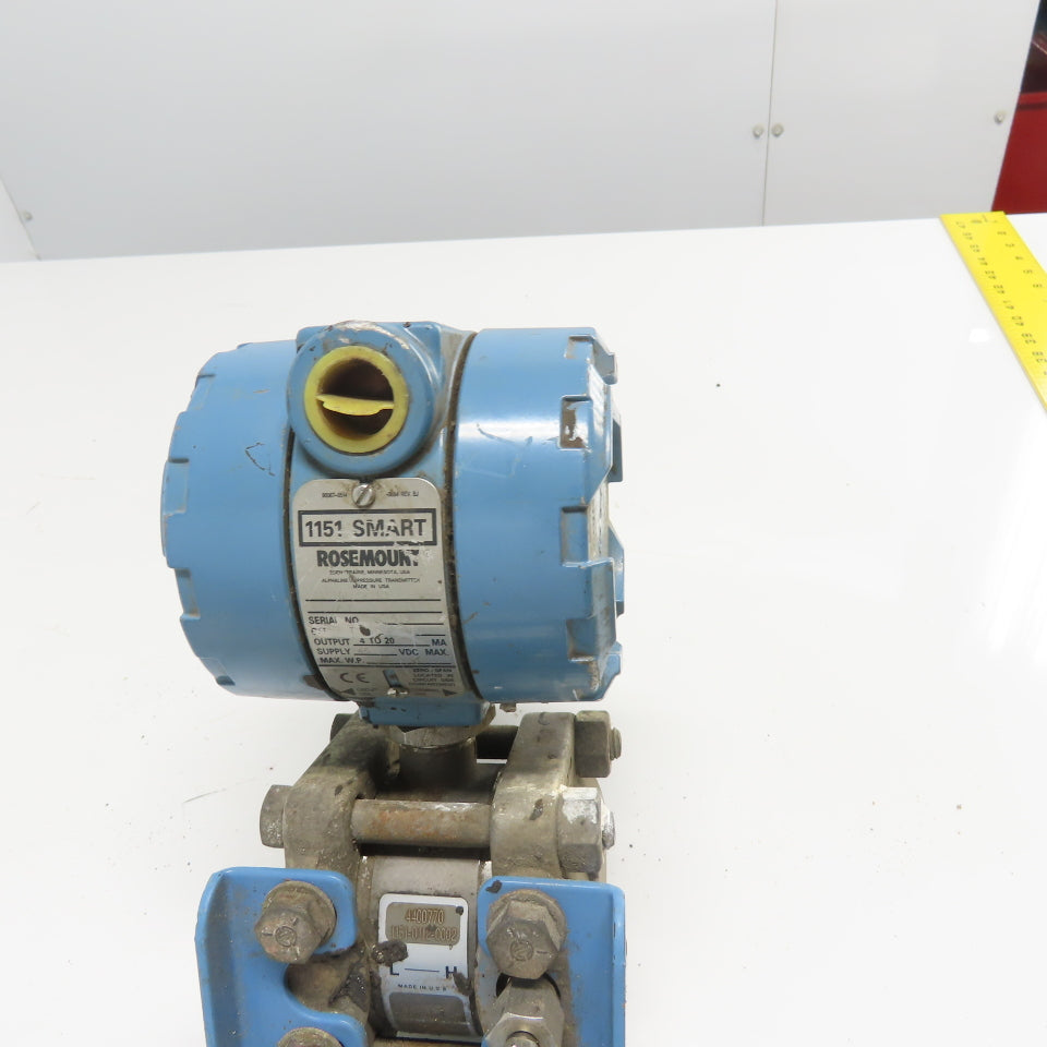 Rosemount 1151GP0S22B1 Pressure Transmitter 45VDC 6000PSI 4-20mA